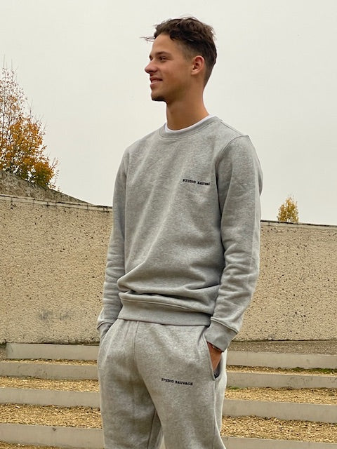 Crew Neck Sweater Studio Sauvage Block