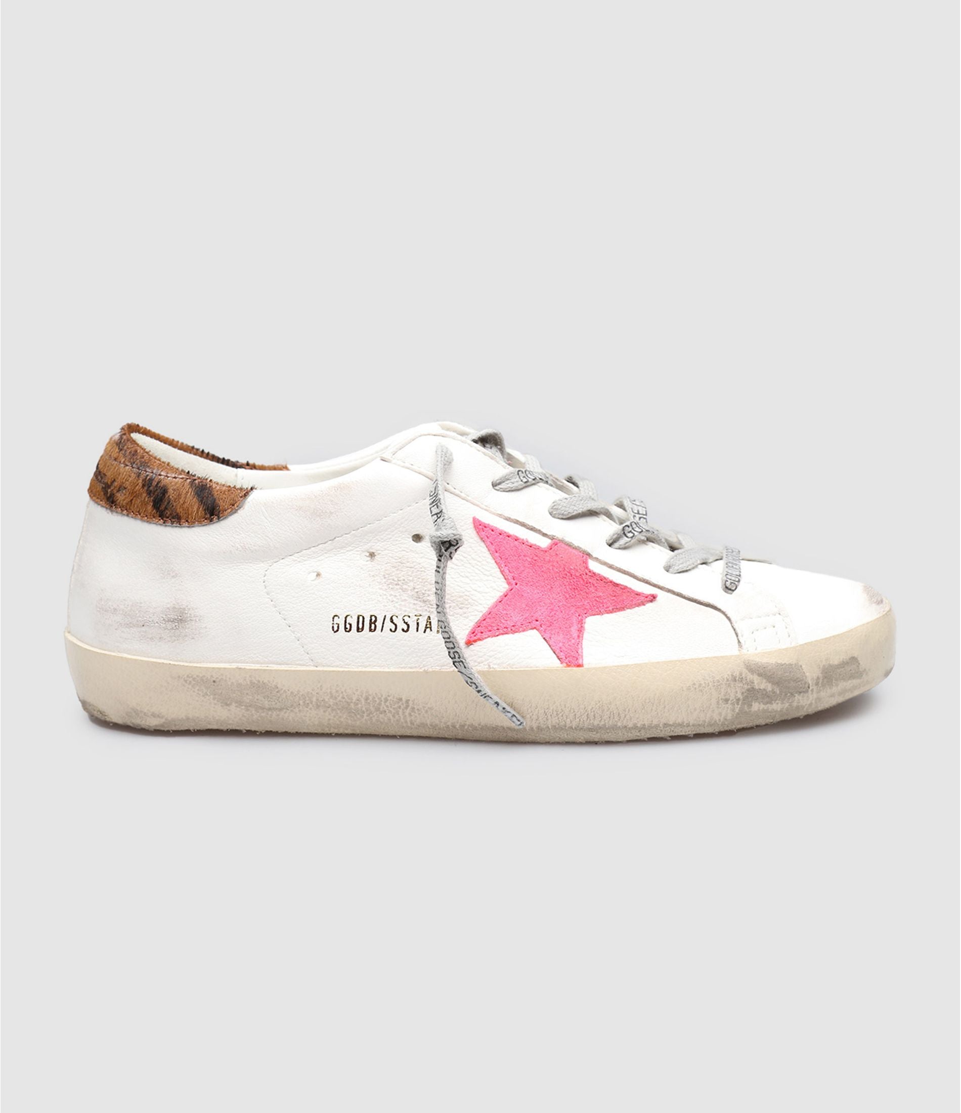 Golden Goose  -  Superstar rose-léopard femme
