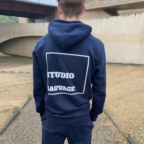 Hooded Sweater Studio Sauvage Logo print